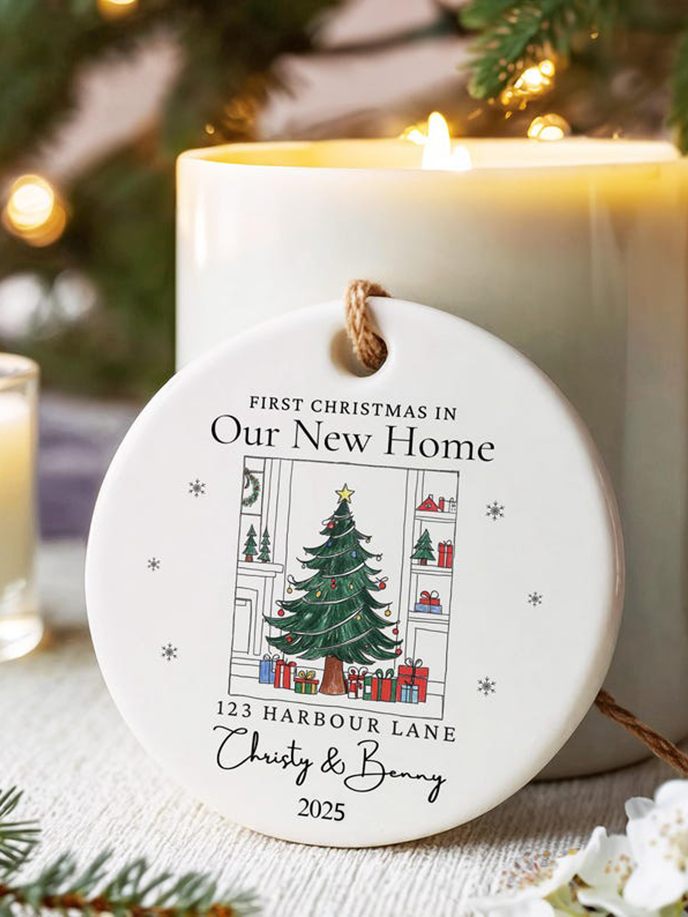 Personalized New Home Christmas Ornament 2025
